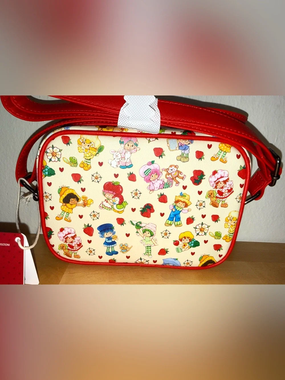 Loungefly Strawberry Shortcake & Friends Allover Print Crossbody Bag NWT 2026
